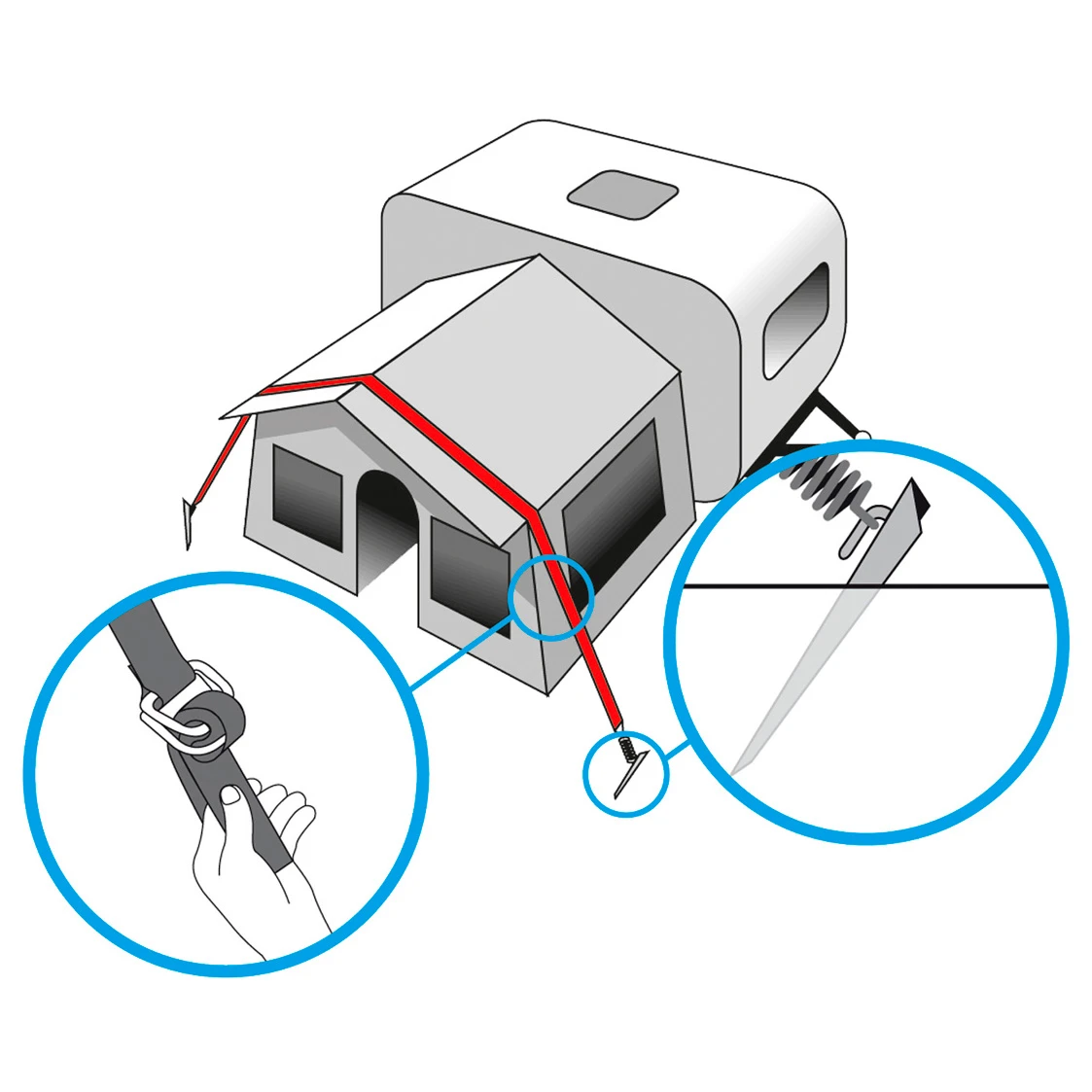 Brunner Stabilizer Kit - Rallonge Pour Tente 6 Brunner Stabilizer Kit - Rallonge Pour Tente – Image 4