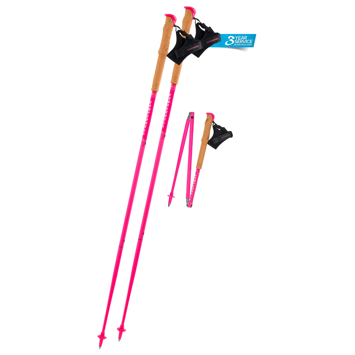 Komperdell Carbon FXP Team Pink Foldable - Bâtons De Trail 3 Komperdell Carbon FXP Team Pink Foldable - Bâtons De Trail