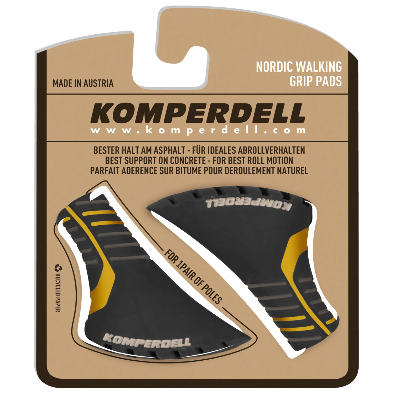 Komperdell Nordic Walking 2-Color Vulcanized Pad 4 Komperdell Nordic Walking 2-Color Vulcanized Pad – Image 2