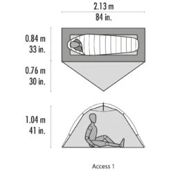 MSR Access 1 Tent - Tente 1 Place -Équip’Camp Magasin msr access 1 tent tente 1 place detail 5