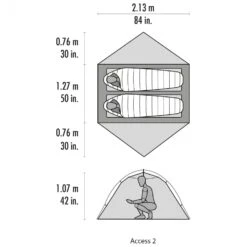MSR Access 2 Tent - Tente 2 Places -Équip’Camp Magasin msr access 2 tent tente 2 places detail 5