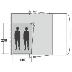 Outwell Inner Jonesville 290SA/Wolfburg 380A - Tente Intérieure