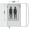 Outwell Inner Parkville 200SA/Maryville 260SA Flex - Tente Intérieure -Équip’Camp Magasin outwell inner parkville 200sa maryville 260sa flex tente interieure detail 2