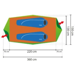 Femund - Tente 2 Places -Équip’Camp Magasin rejka femund tente 2 places detail 3