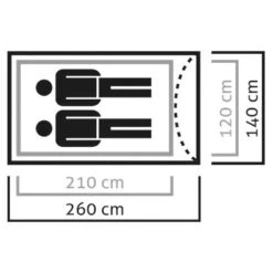 SALEWA Litetrek II Tent - Tente 2 Places -Équip’Camp Magasin salewa litetrek ii tent tente 2 places detail 2