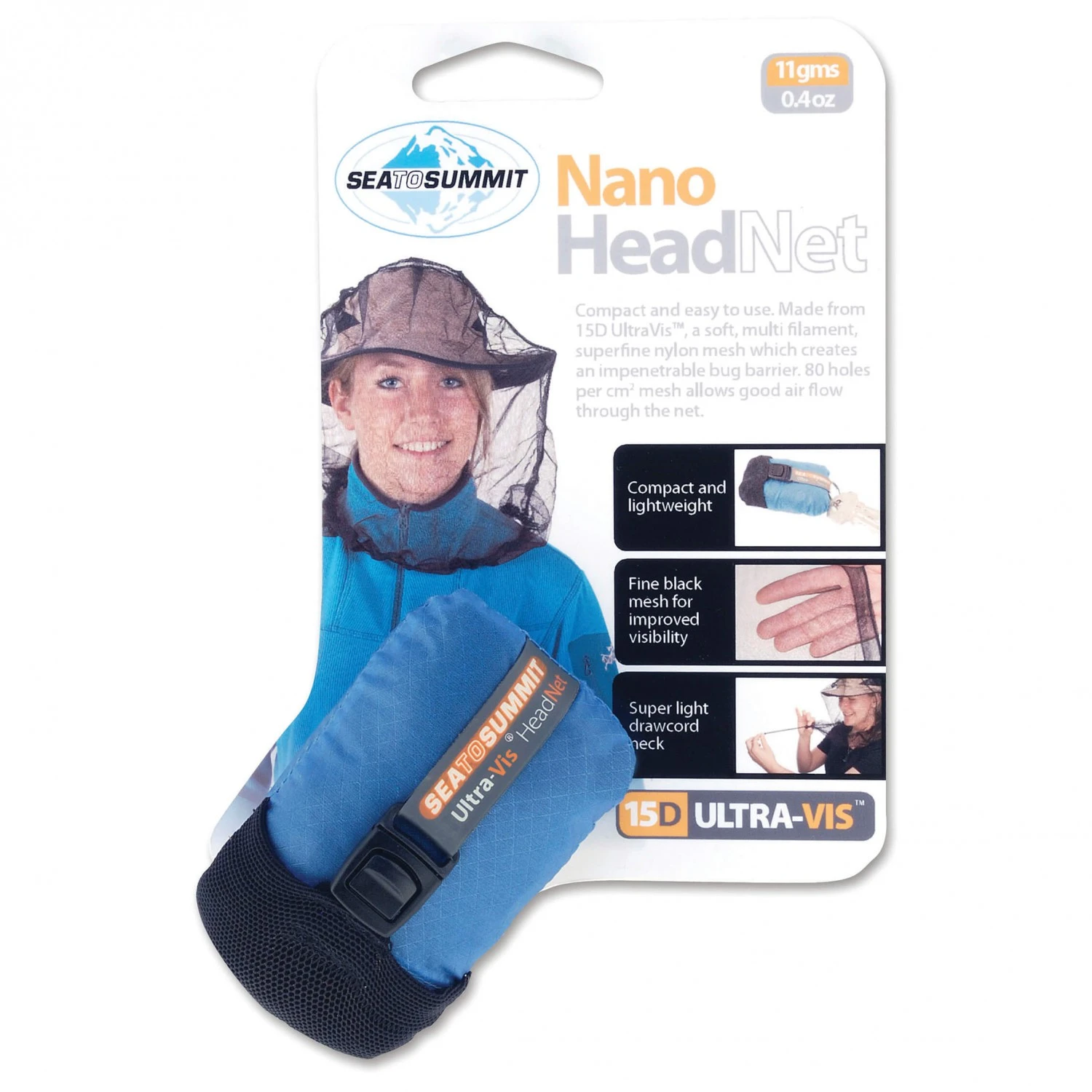 Sea To Summit Nano Mosquito Headnet - Moustiquaire 5 Sea To Summit Nano Mosquito Headnet - Moustiquaire – Image 3