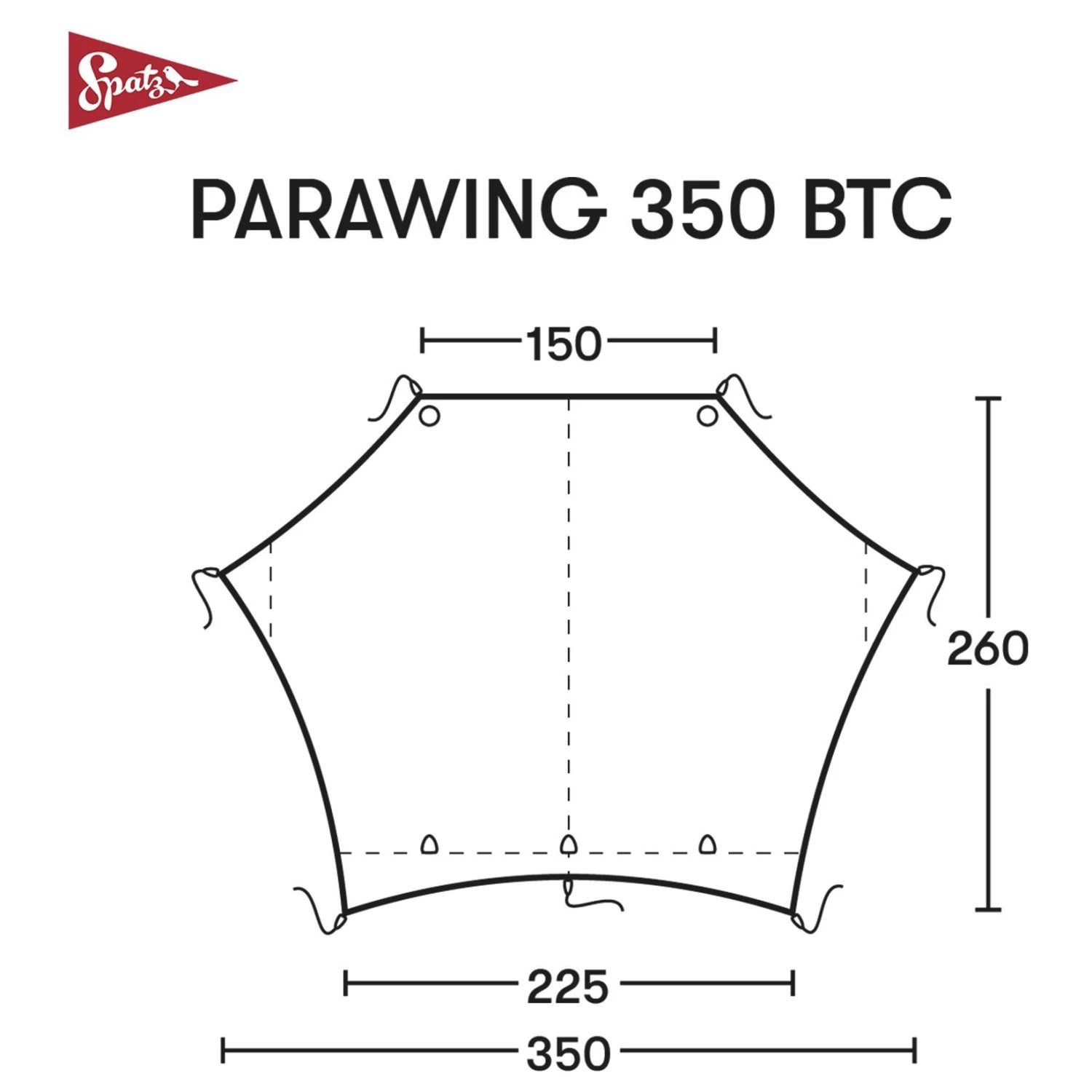 Spatz Parawing 350 BTC - Tarp 3 Spatz Parawing 350 BTC - Tarp