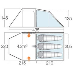 Vango Beta 350XL CLR - Tente 3 Places -Équip’Camp Magasin vango beta 350xl clr tente 3 places detail 4