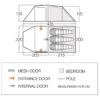 Vango Omega 350 - Tente 3 Places -Équip’Camp Magasin vango omega 350 tente 3 places detail 2