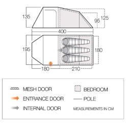 Vango Skye 300 - Tente 3 Places -Équip’Camp Magasin vango skye 300 tente 3 places detail 2