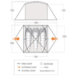 Vango Tryfan 300 - Tente 3 Places -Équip’Camp Magasin vango tryfan 300 tente 3 places detail 7