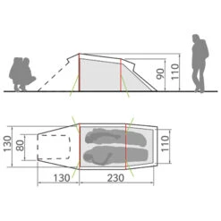 VAUDE Arco 2P - Tente 2 Places 9 VAUDE Arco 2P - Tente 2 Places -Équip’Camp Magasin vaude arco 2p tente 2 places detail 4