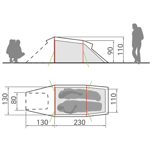 VAUDE Arco 2P - Tente 2 Places 5 VAUDE Arco 2P - Tente 2 Places – Image 3