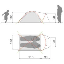 VAUDE Campo Compact XT 2P - Tente 2 Places -Équip’Camp Magasin vaude campo compact xt 2p tente 2 places detail 2