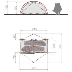 VAUDE Space Seamless 1-2P - Tente 1 Place -Équip’Camp Magasin vaude space seamless 1 2p tente 1 place detail 4